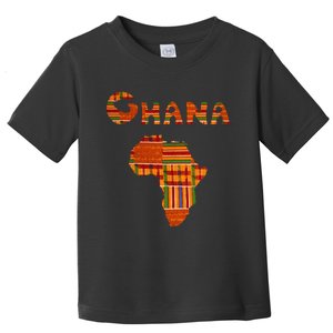 Ghana  Ghana  Ghana Africa Map Kente Toddler T-Shirt