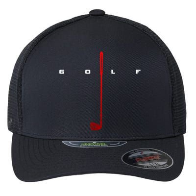 Golfer Golf Gift Flexfit Unipanel Trucker Cap