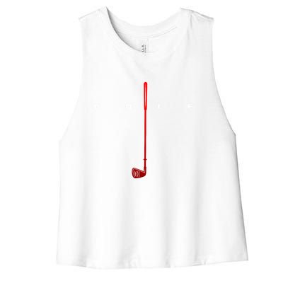 Golfer Golf Gift Women's Racerback Cropped Tank