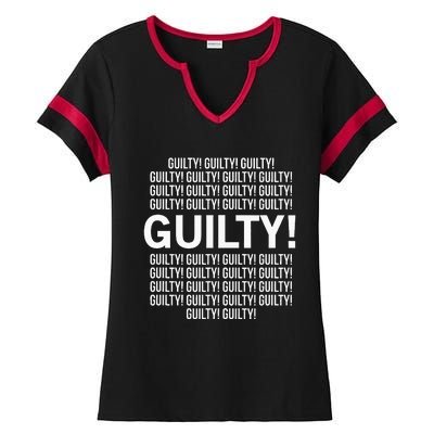 Guilty Guilty Guilty Ladies Halftime Notch Neck Tee