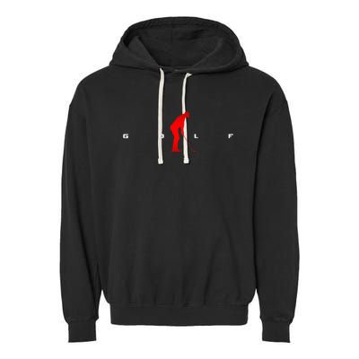 Golfer Golf Garment-Dyed Fleece Hoodie