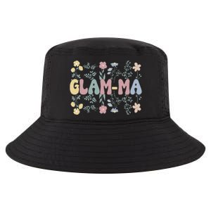 Groovy GlamMa Grandmother Flowers GlamMa Grandma Cool Comfort Performance Bucket Hat