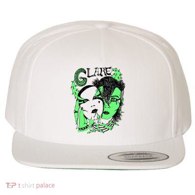 Glare Goth Wool Snapback Cap