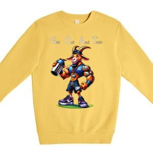 Gym G.O.A.T Premium Crewneck Sweatshirt