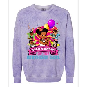 Great Grandma Gracies Corner Birthday Dolls Cute Colorblast Crewneck Sweatshirt