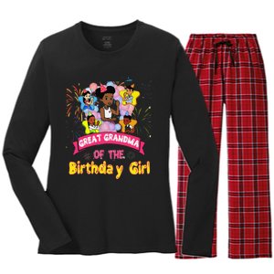 Great Grandma GracieS Corner Birthday Dolls Cute Party Gift Women's Long Sleeve Flannel Pajama Set 