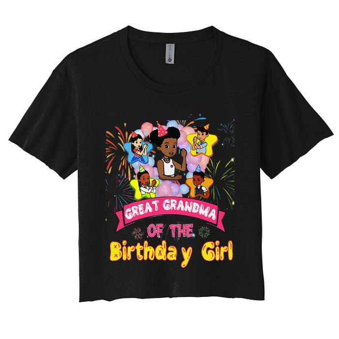 Great Grandma GracieS Corner Birthday Dolls Cute Party Gift Women's Crop Top Tee