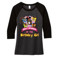 Great Grandma GracieS Corner Birthday Dolls Cute Party Gift Women's Tri-Blend 3/4-Sleeve Raglan Shirt