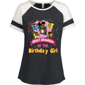 Great Grandma GracieS Corner Birthday Dolls Cute Party Gift Enza Ladies Jersey Colorblock Tee