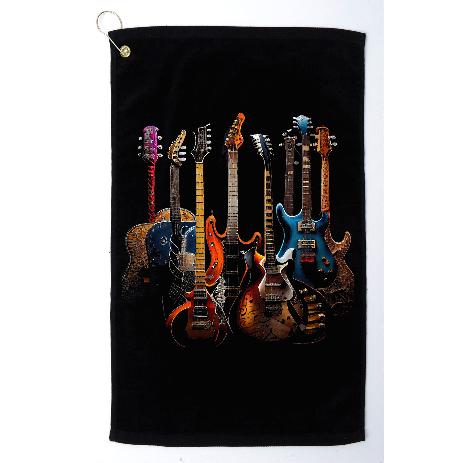 Guitars guitarists gift Golf Towel
