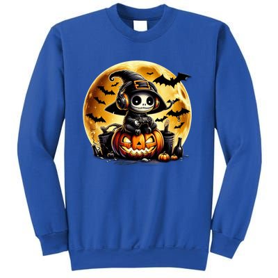 Ghost Gamer Gaming Controller Halloween Gamer Ghost Meaningful Gift Sweatshirt