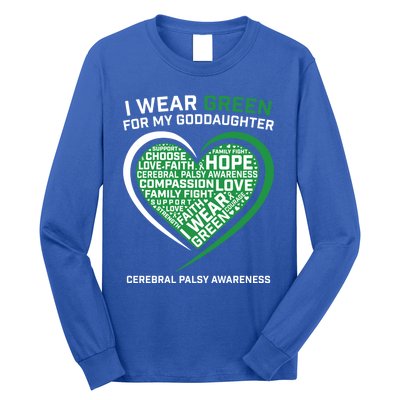 Godmother Godmom Godfather Funny Gift Goddaughter Cerebral Palsy Gift Long Sleeve Shirt