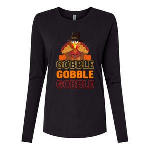 Gobble Gobble Gobble Great Gift Womens Cotton Relaxed Long Sleeve T-Shirt