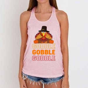 Gobble Gobble Gobble Great Gift Women's Knotted Racerback Tank