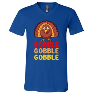 Gobble Gobble Gobble Gift V-Neck T-Shirt