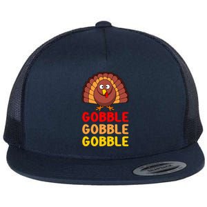 Gobble Gobble Gobble Gift Flat Bill Trucker Hat