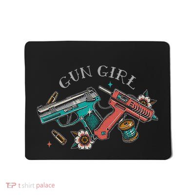 Gun Girl Mousepad