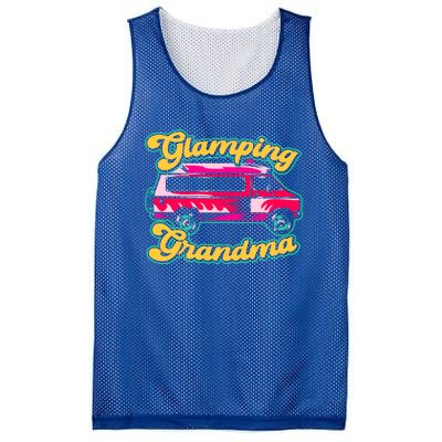 Glamping Grandma Glamorous Camping Glamper Meaningful Gift Mesh Reversible Basketball Jersey Tank