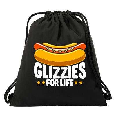 Glizzy Gobbler Glizzies For Life Hot Dog Drawstring Bag