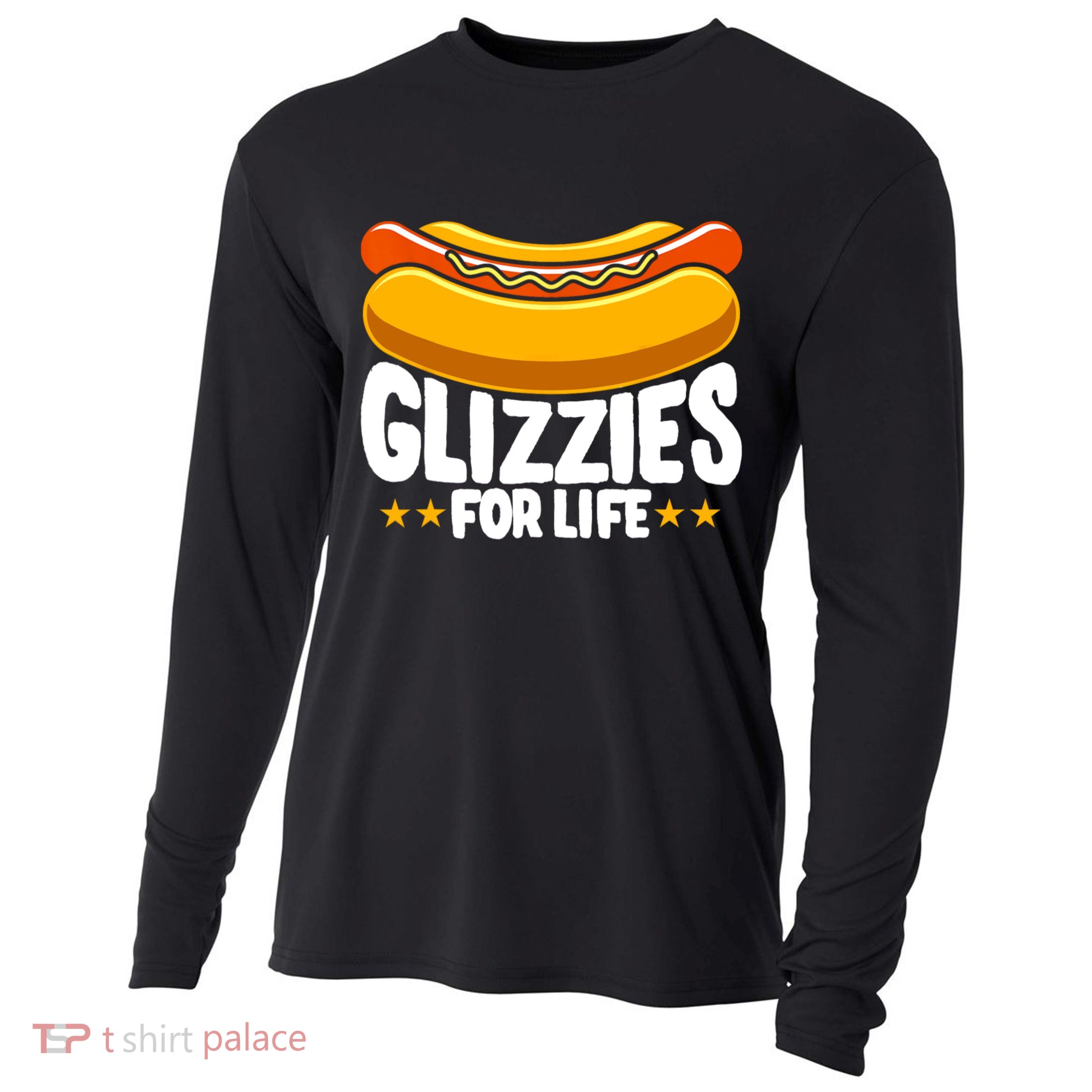 Glizzy Gobbler Glizzies For Life Hot Dog Cooling Performance Long Sleeve Crew
