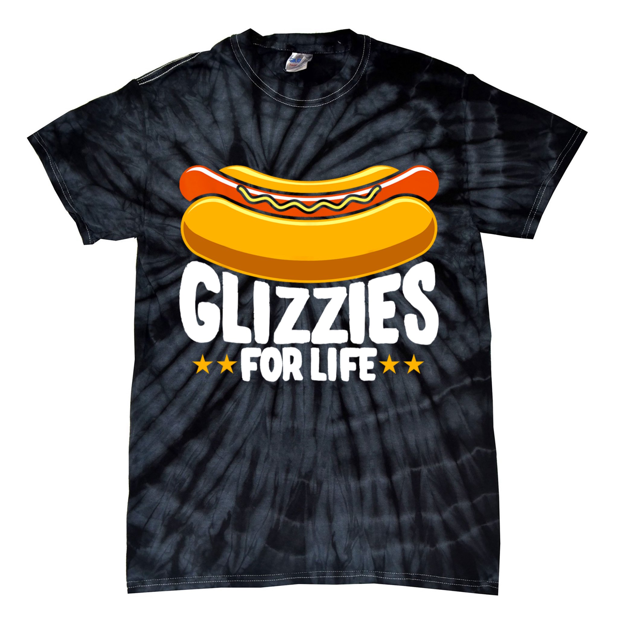 Glizzy Gobbler Glizzies For Life Hot Dog Tie-Dye T-Shirt
