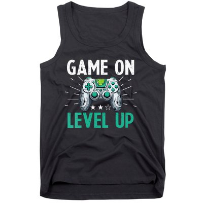 Gamer Gaming Game On Level Up VNeck Tank Top