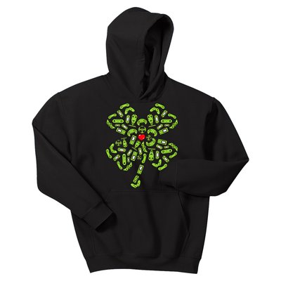 Gamer Gift Game Shamrock St Patricks Day Irish Kids Hoodie