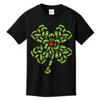 Gamer Gift Game Shamrock St Patricks Day Irish Kids T-Shirt