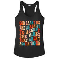 Groovy God Grant Me The Serenity To Accept The Vibes That Aren’t Rootin Tootin Ladies PosiCharge Competitor Racerback Tank