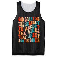 Groovy God Grant Me The Serenity To Accept The Vibes That Aren’t Rootin Tootin Mesh Reversible Basketball Jersey Tank