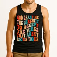 Groovy God Grant Me The Serenity To Accept The Vibes That Aren’t Rootin Tootin Tank Top