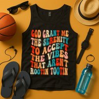 Groovy God Grant Me The Serenity To Accept The Vibes That Aren’t Rootin Tootin Tank Top