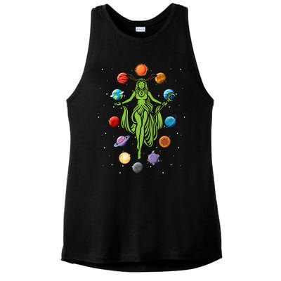 Gaia Greek Goddess Mother Earth Day Hippie Nature Gift Ladies PosiCharge Tri-Blend Wicking Tank