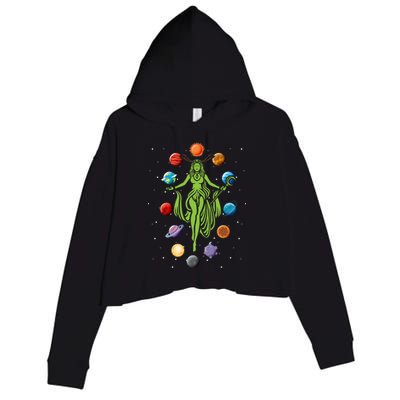 Gaia Greek Goddess Mother Earth Day Hippie Nature Gift Crop Fleece Hoodie