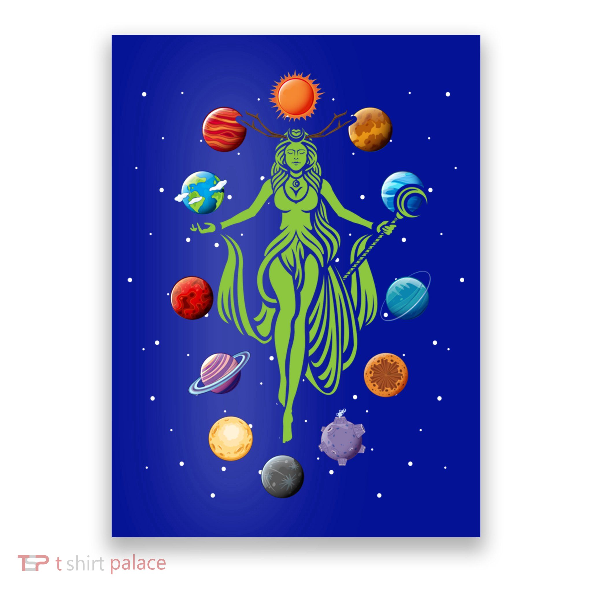 Gaia Greek Goddess Mother Earth Day Hippie Nature Gift Poster
