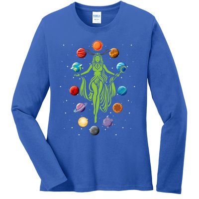 Gaia Greek Goddess Mother Earth Day Hippie Nature Gift Ladies Long Sleeve Shirt