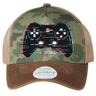 Glitchy Gamepad Gamer Legacy Tie Dye Trucker Hat