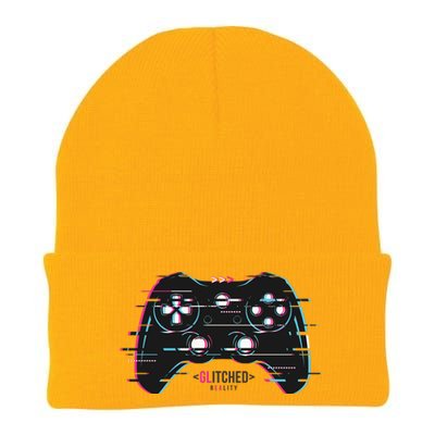 Glitchy Gamepad Gamer Knit Cap Winter Beanie