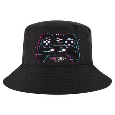 Glitchy Gamepad Gamer Cool Comfort Performance Bucket Hat