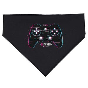 Glitchy Gamepad Gamer USA-Made Doggie Bandana