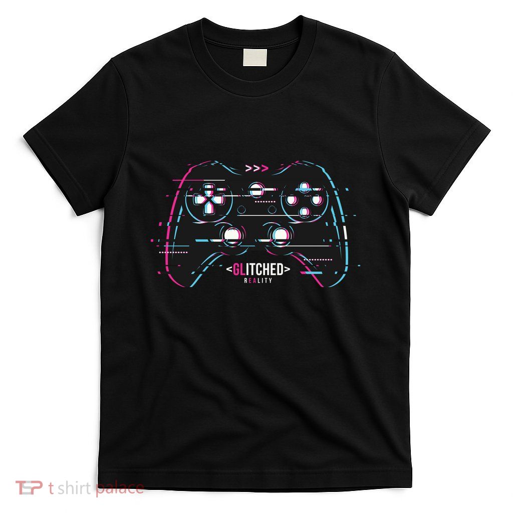 Glitchy Gamepad Gamer T-Shirt