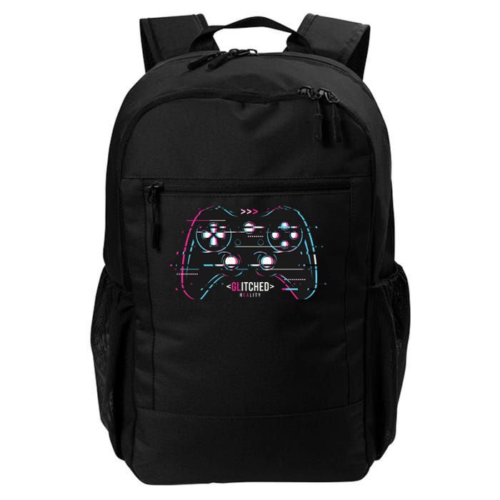 Glitchy Gamepad Gamer Daily Commute Backpack