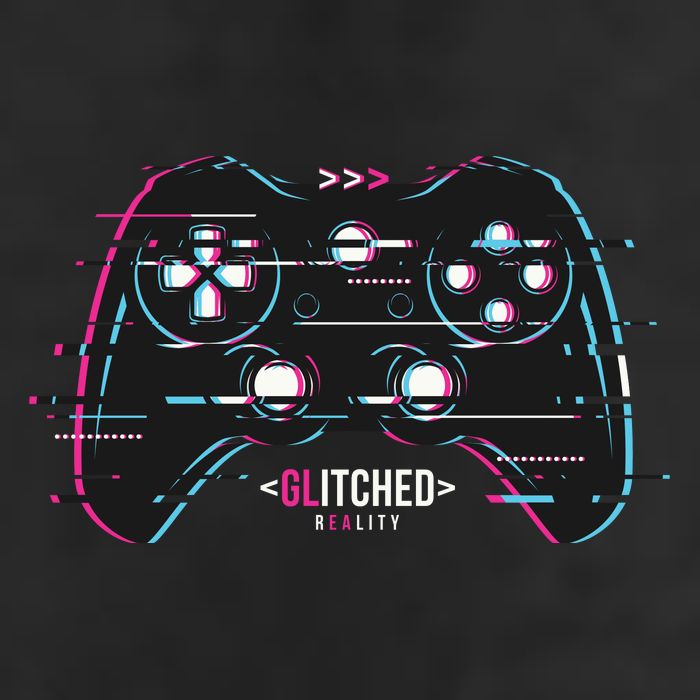 Glitchy Gamepad Gamer Adult Drive Performance Visor