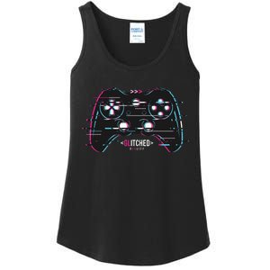 Glitchy Gamepad Gamer Ladies Essential Tank