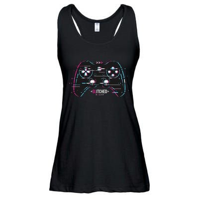 Glitchy Gamepad Gamer Ladies Essential Flowy Tank