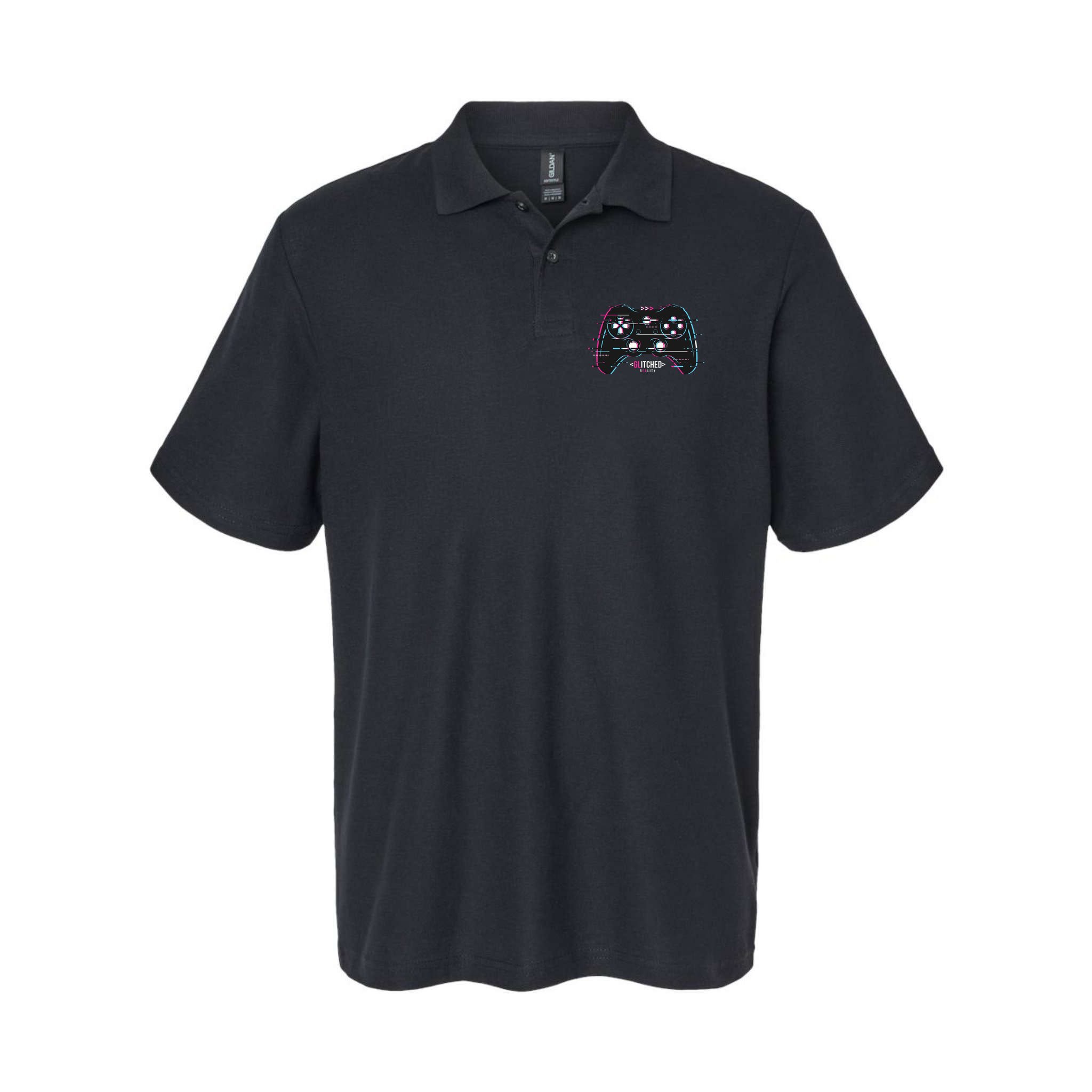 Glitchy Gamepad Gamer Polo