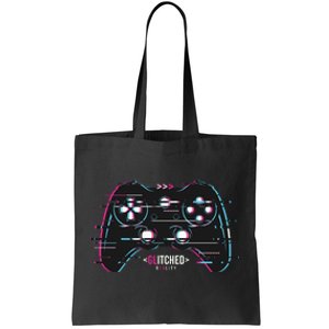 Glitchy Gamepad Gamer Tote Bag