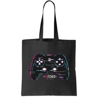 Glitchy Gamepad Gamer Tote Bag