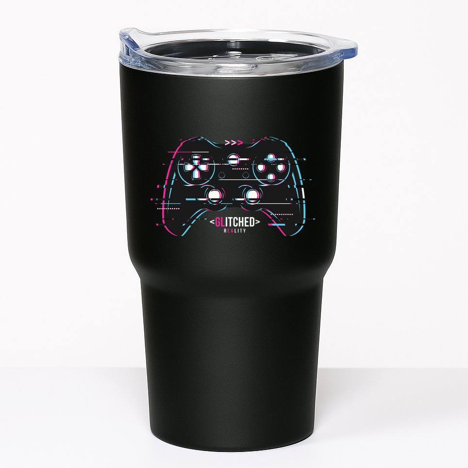 Glitchy Gamepad Gamer Tumbler