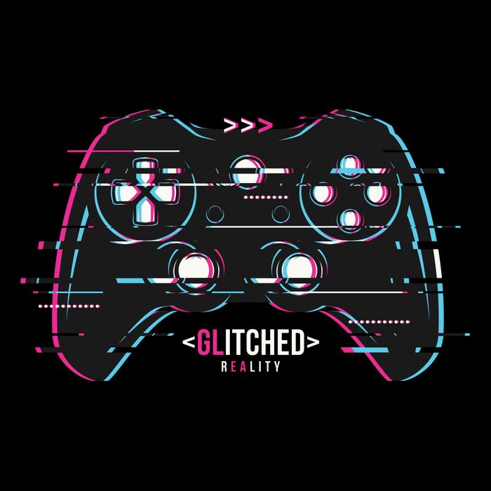 Glitchy Gamepad Gamer Baby Bodysuit